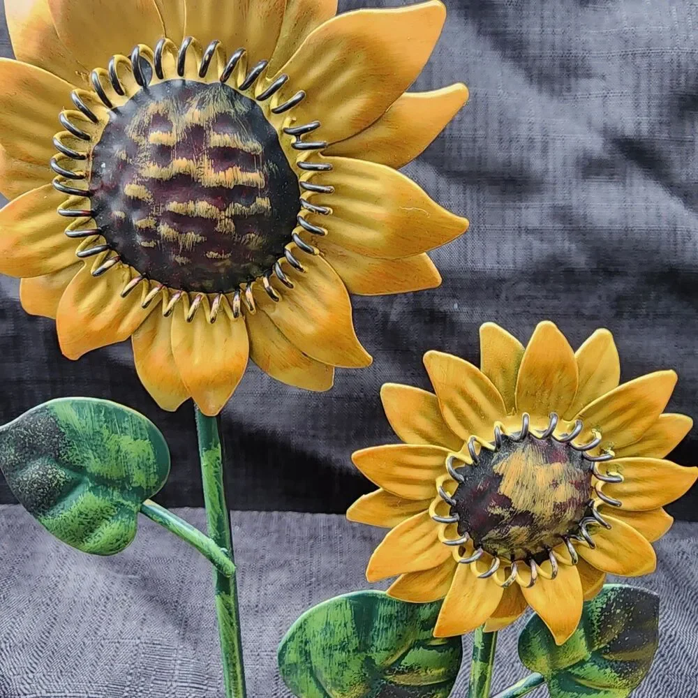 Sunflowers Metal Tabletop Photo Card Holder  7